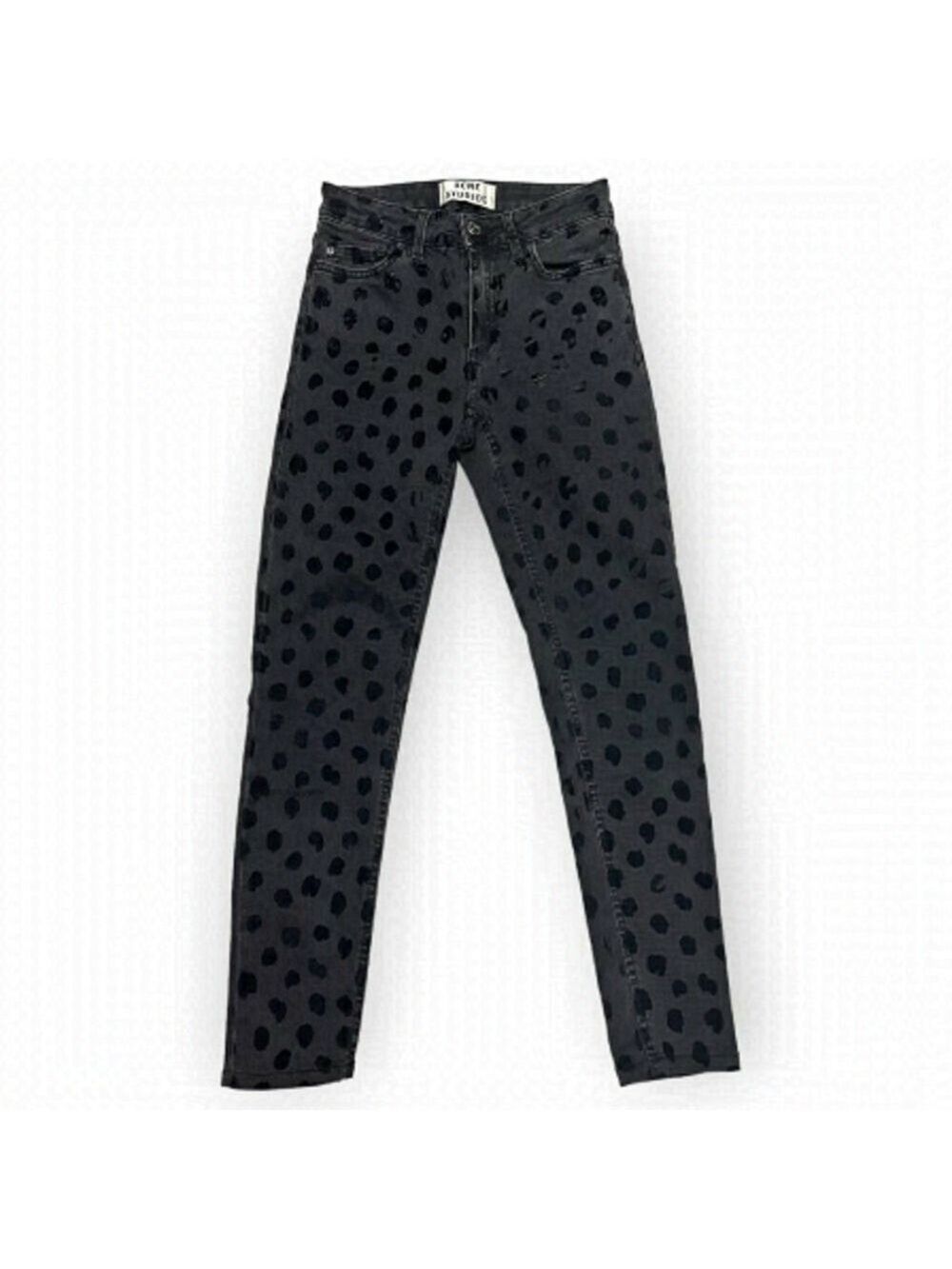 Acne Studios Mid-Rise Skinny Leg Luxury Designer Denim Jeans - Womens XS
